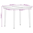Afuera Living Powder-Coated Steel/Glass/PVC Hollow Rattan Dining Set in Black