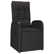Afuera Living Poly Rattan Seven-Piece Set Garden Dining Set in Black