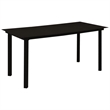 Afuera Living Poly Rattan/Powder-Coated Steel/Glass Dining Set in Oak/Black