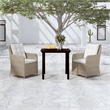 Afuera Living PE Rattan Medium Removable Covers Garden Dining Set in Brown