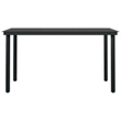 Afuera Living Contemporary Synthetic Poly Rattan Garden Dining Set in Black
