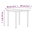 Afuera Living Contemporary PE Rattan Garden Dining Set in Black