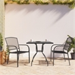 Afuera Living 3 Piece Set Stackable Garden Dining Set in Anthracite