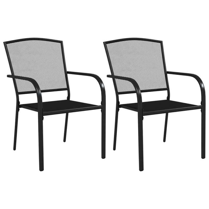 Afuera Living 3 Piece Set Stackable Garden Dining Set in Anthracite