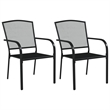 Afuera Living 3 Piece Set Stackable Garden Dining Set in Anthracite