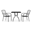 Afuera Living 3 Piece Set Stackable Garden Dining Set in Anthracite