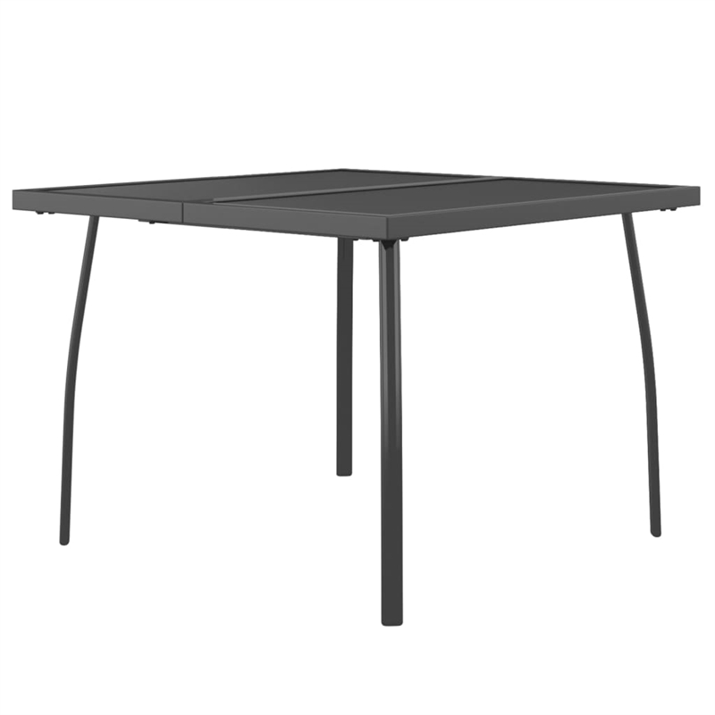 Afuera Living Steel Medium Stackable Garden Dining Set in Anthracite