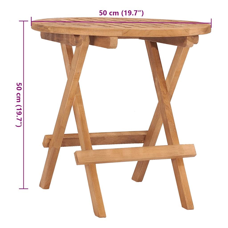 Afuera Living Fine Sanded Teak Hardwood Compact Outdoor Dining Set Natural