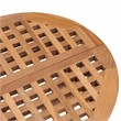 Afuera Living Fine Sanded Teak Hardwood Compact Outdoor Dining Set Natural