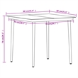 Afuera Living Powder-Coated Steel/Glass/PVC Hollow Rattan Dining Set in Black
