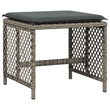 Afuera Living 9 Piece Poly Rattan Foldable Garden Dining Set in Gray