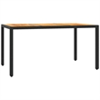 Afuera Living Contemporary Poly Rattan Garden Dining Set in Black