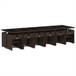 Afuera Living Contemporary Poly Rattan Garden Dining Set in Brown