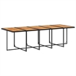 Afuera Living Poly Rattan Garden Dining Set in Black and Brown