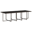 Afuera Living Contemporary Poly Rattan Garden Dining Set in Brown