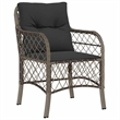 Afuera Living Contemporary 9 Piece Poly Rattan Garden Dining Set in Gray