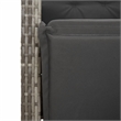 Afuera Living Contemporary 9 Piece Rattan Garden Dining Set in Gray