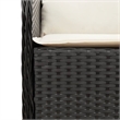Afuera Living 5 Piece Poly Rattan Garden Dining Set in Black