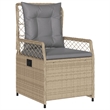 Afuera Living Contemporary 5 Piece Poly Rattan Patio Dining Set in Brown