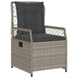 Afuera Living Contemporary 5 Piece Poly Rattan Patio Dining Set in Black