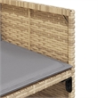 Afuera Living 9 Piece Poly Rattan Foldable Patio Dining Set in Beige