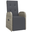 Afuera Living 11 Piece Poly Rattan Garden Dining Set in Gray