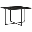 Afuera Living 9 Piece Poly Rattan Patio Dining Set in Black/Cream White