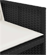 Afuera Living 11 Piece Poly Rattan Patio Dining Set in Black/Cream White