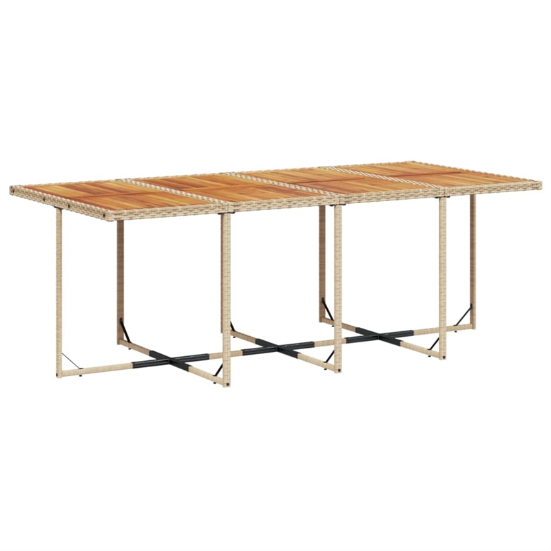 Afuera Living Contemporary 9 Piece Poly Rattan Patio Dining Set in Brown