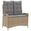 Afuera Living Contemporary Poly Rattan Garden Dining Set in Brown