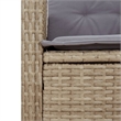 Afuera Living Contemporary Poly Rattan Garden Dining Set in Brown