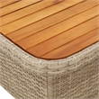 Afuera Living Contemporary Rattan Garden Dining Set in Brown