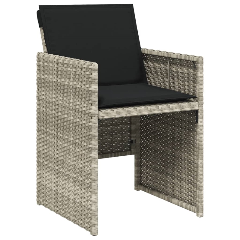 Afuera Living 9 Piece Poly Rattan Garden Dining Set in Anthracite