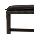 Afuera Living 15 Piece Poly Rattan Patio Dining Set in Black
