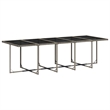 Afuera Living Contemporary 15 Piece Rattan Patio Dining Set in Gray