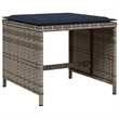 Afuera Living Contemporary 10 Piece Poly Rattan Patio Dining Set in Gray