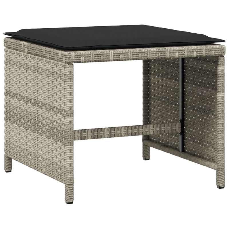 Afuera Living Poly Rattan Garden Dining Set in Black/Anthracite