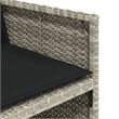 Afuera Living Poly Rattan Garden Dining Set in Black/Anthracite