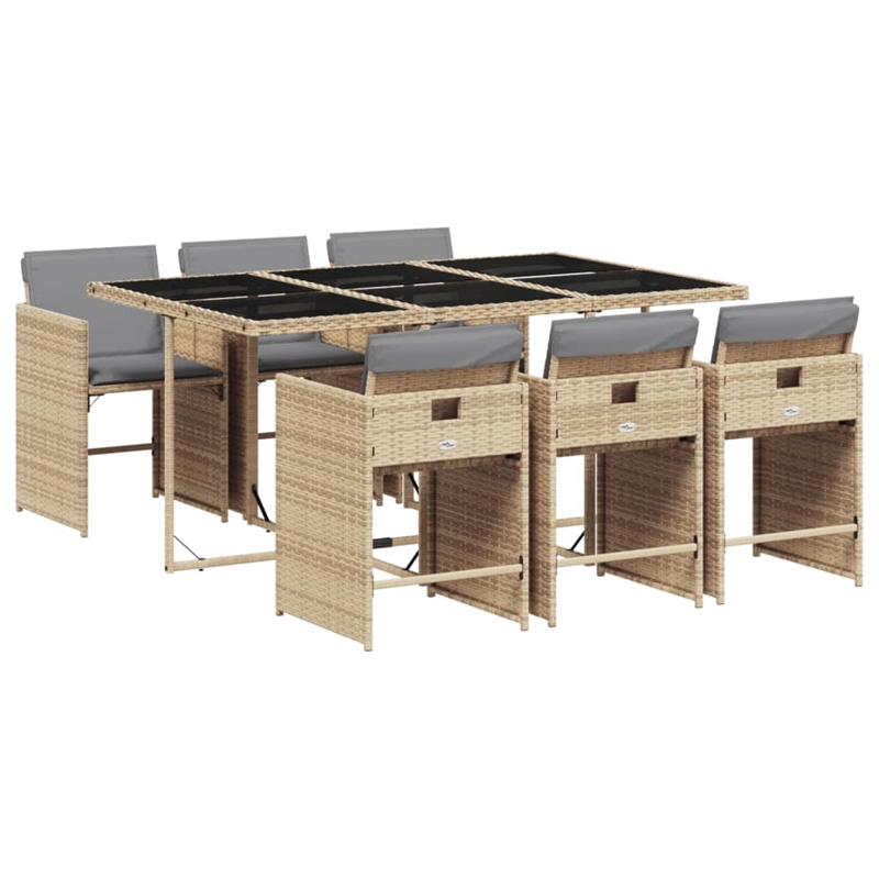 Afuera Living Contemporary Steel Patio Dining Set in Light Gray