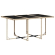 Afuera Living Contemporary Steel Patio Dining Set in Light Gray