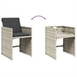 Afuera Living 11 Piece Rattan Patio Dining Set in Anthracite