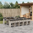 Afuera Living 11 Piece Rattan Patio Dining Set in Anthracite
