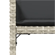 Afuera Living 12 Piece Poly Rattan Patio Dining Set in Light Gray