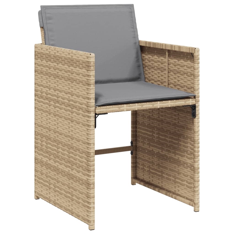 Afuera Living 12 Piece Poly Rattan Patio Dining Set in Light Gray