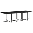 Afuera Living 13 Piece Poly Rattan Patio Dining Set in Black