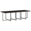 Afuera Living Contemporary Rattan Patio Dining Set in Brown/Cream white