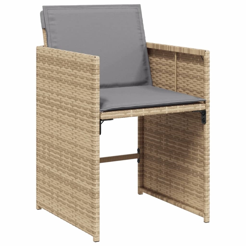 Afuera Living 15 Piece Rattan Patio Dining Set in Light Gray