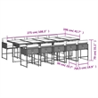 Afuera Living Contemporary Poly Rattan Garden Dining Set in Brown