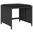 Afuera Living 9 Piece Poly Rattan Garden Dining Set in Black