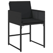 Afuera Living 9 Piece Poly Rattan Garden Dining Set in Black